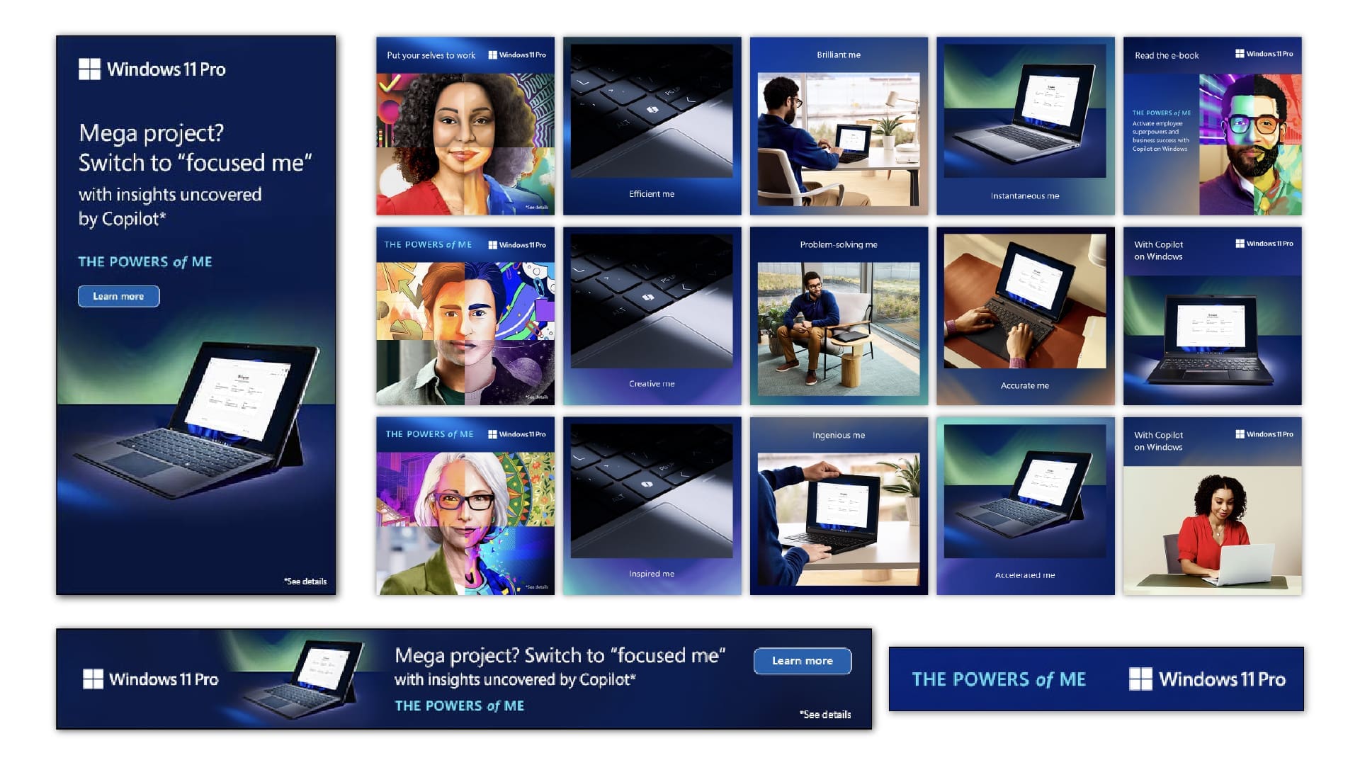 Windows 11 Pro social and display ads