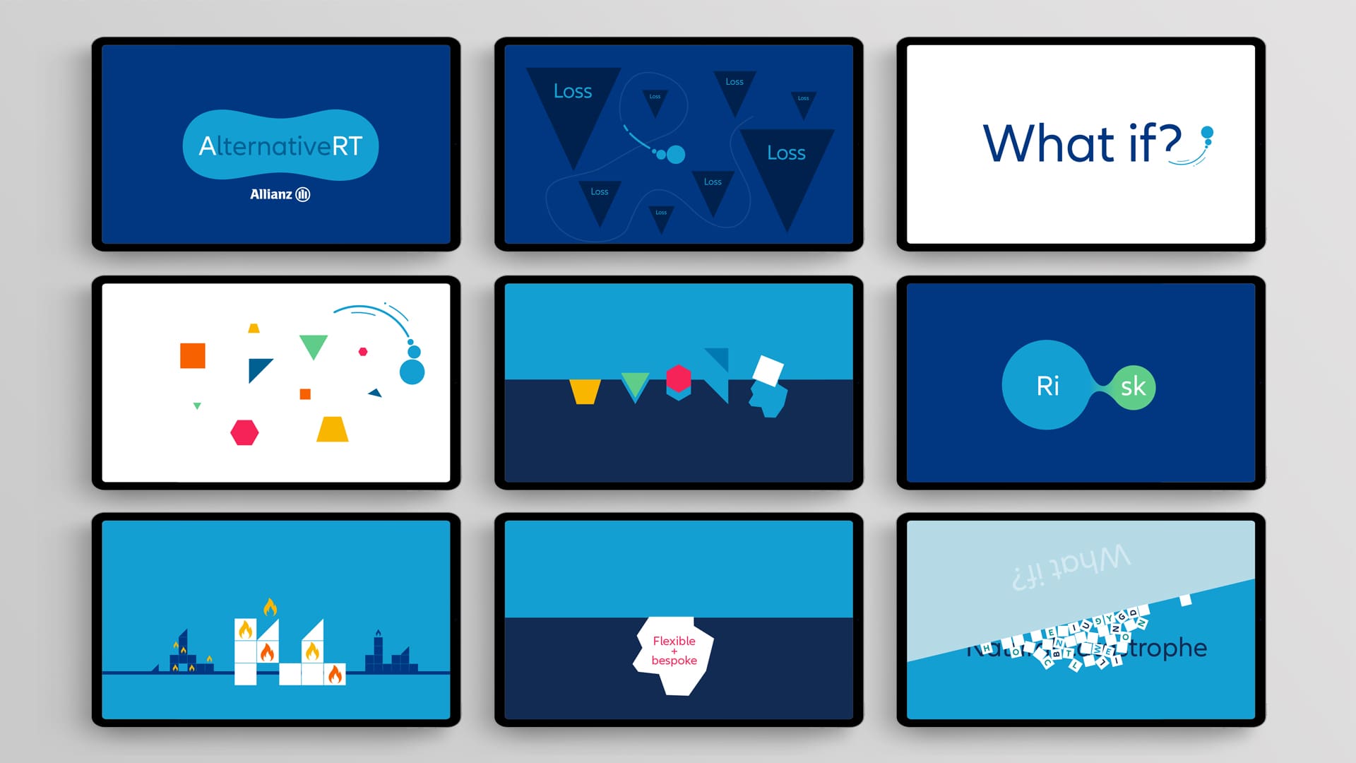 Allianz 'Ready' campaign visuals