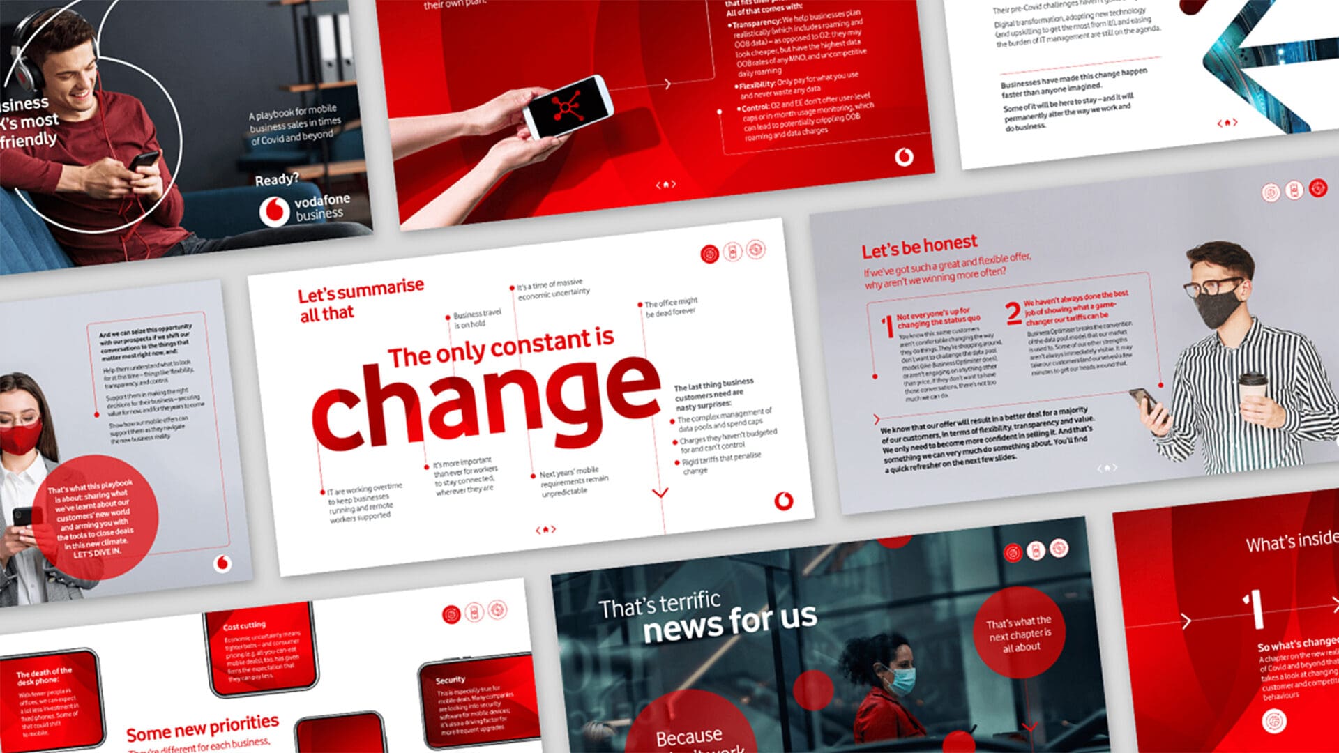 Pages from Vodafone Business playbook