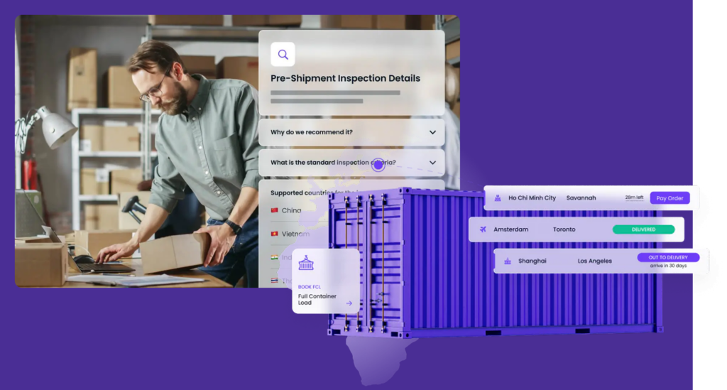 Digital shipment interface